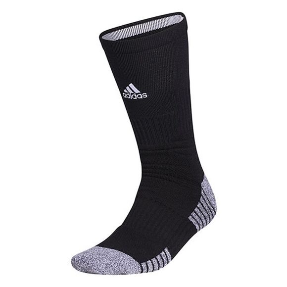 Adidas 5 Star Team Crew Socks Black White Running Gym Training Cushion Unisex M - Picture 1 of 10